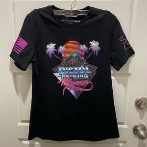 Grunt Style Pistol Packing Mama Black T-Shirt Women’s Size Medium